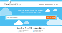 Desktop Screenshot of cheapdomains.com